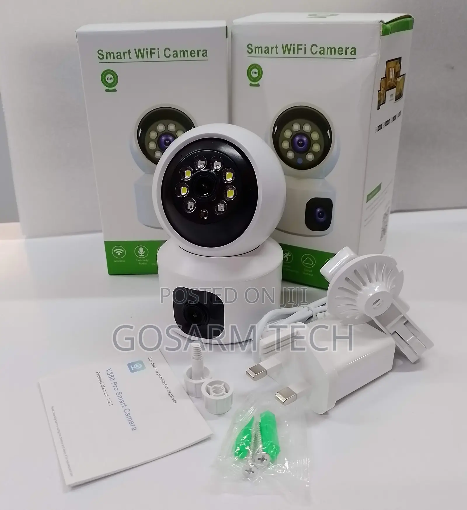 4G Baby Monitor Camera V380 Dual Lens Security Camera With Night Visio