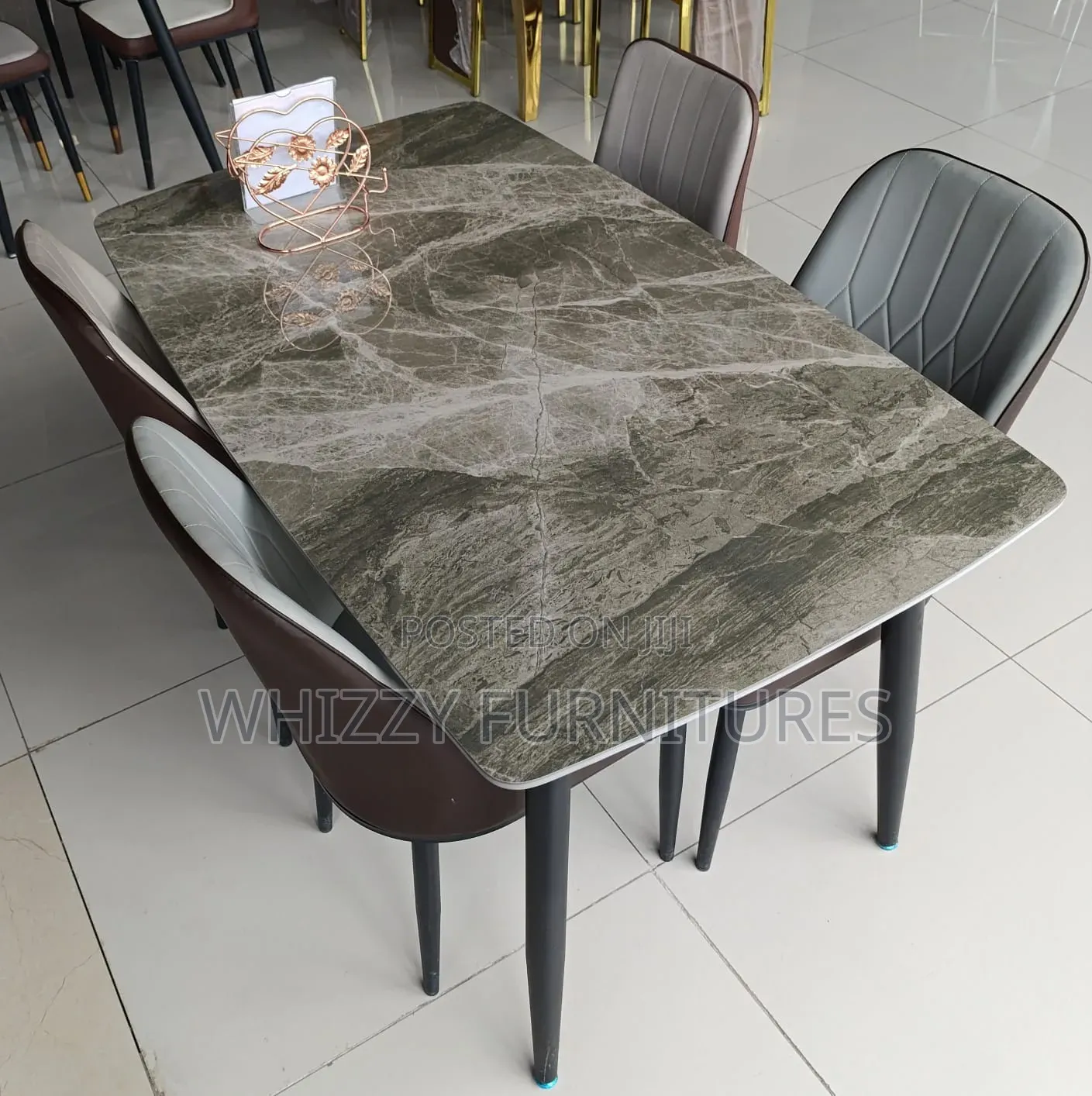 Luxury Marble Dining Table Set (4 Seater)