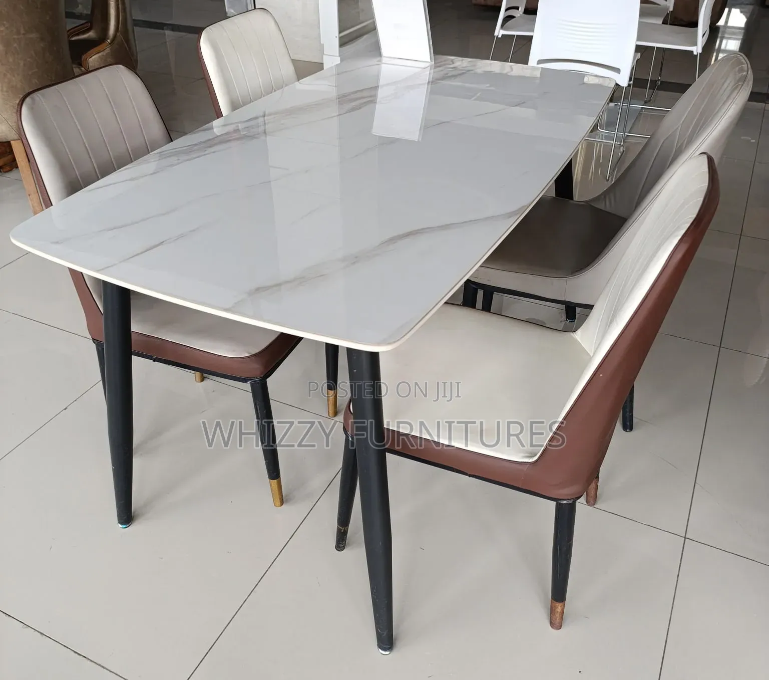 Luxury Marble Dining Table Set (4 Seater)