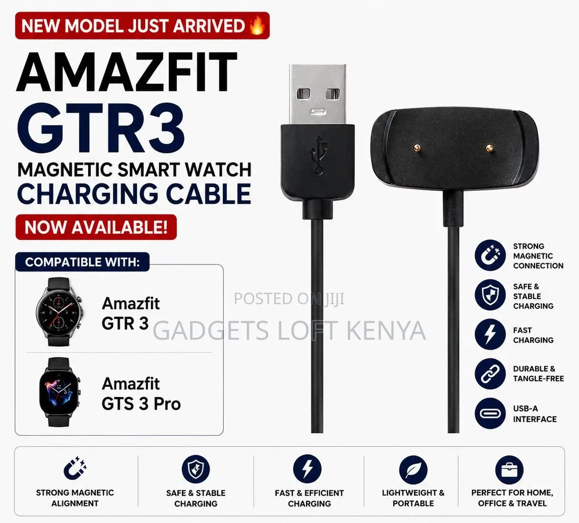 GTR3 Magnetic Charging Cable for Amazfit GTR3 GTS3 Pro Smart Watches