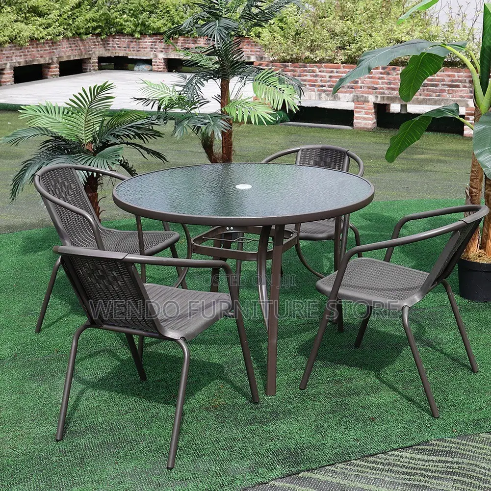 Home Chair; Foldable Outdoor Balcony Four Seater Set
