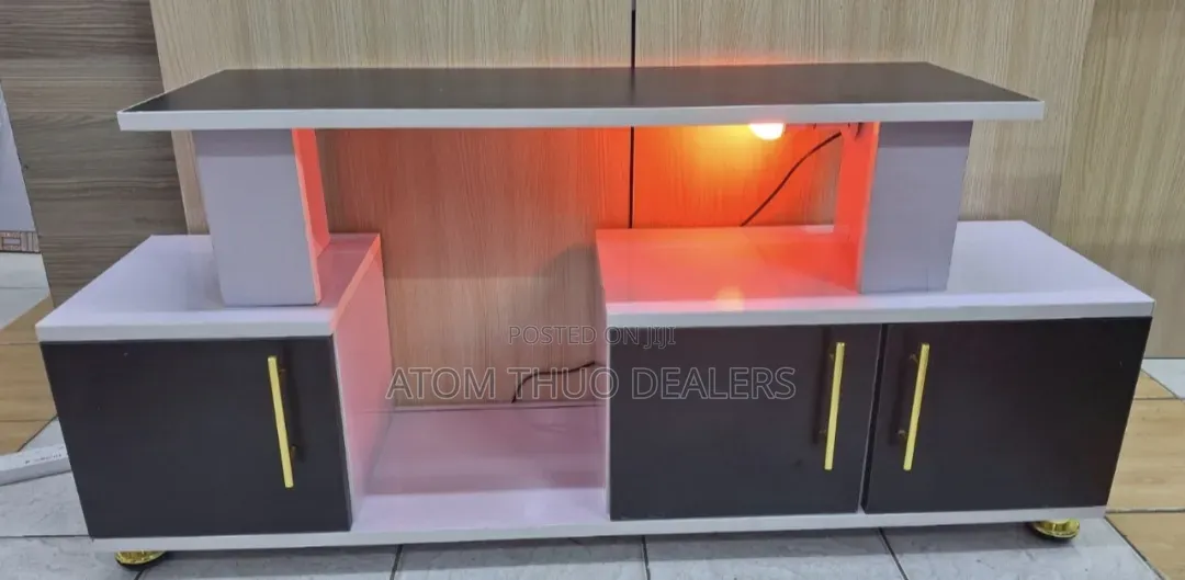 Istanbul 2 Modern TV Stand With LED Lights 