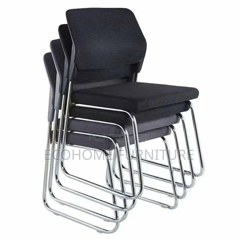 Visitor Chair. Mesh Office Chair Mid-Back and Stackable