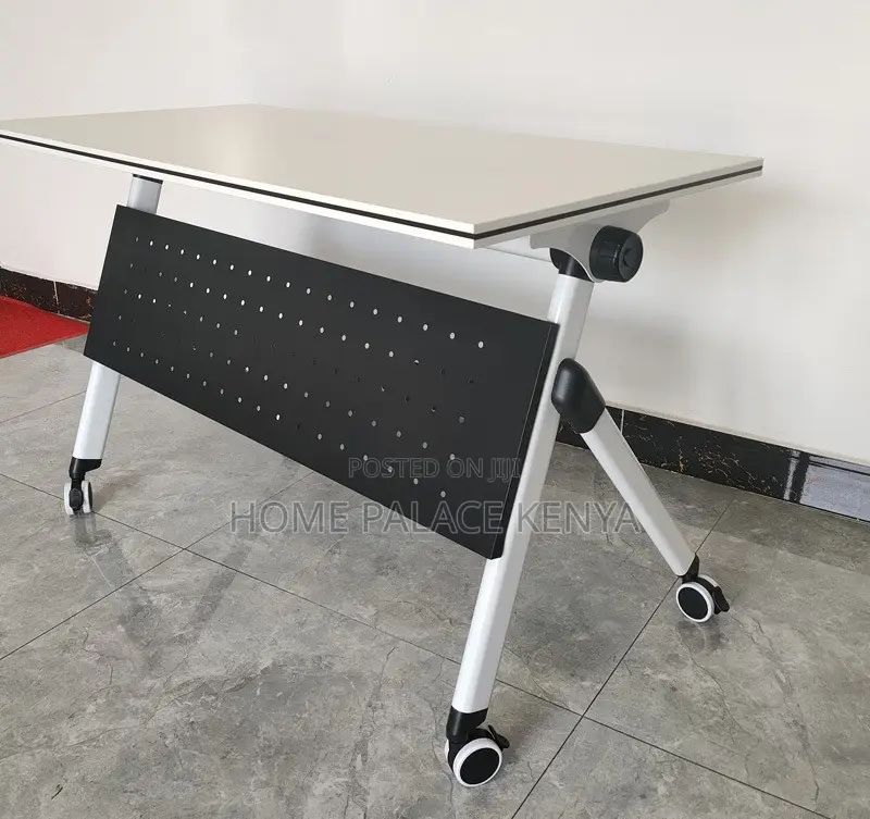 Study Table;Contemporary Folding Workstation With Storage Compartments
