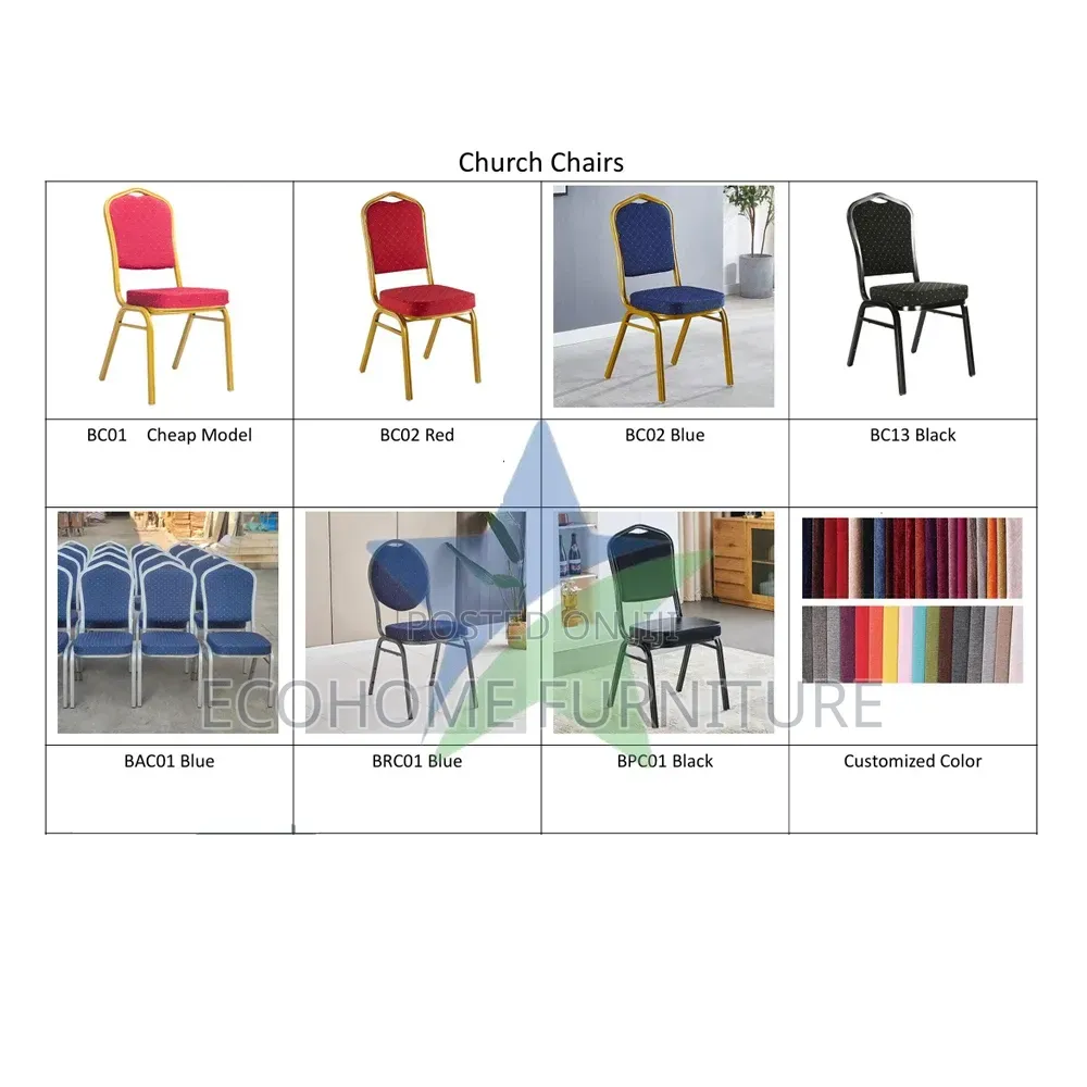 Conference Chairs. Red Banquet Chair Available in Different Colors