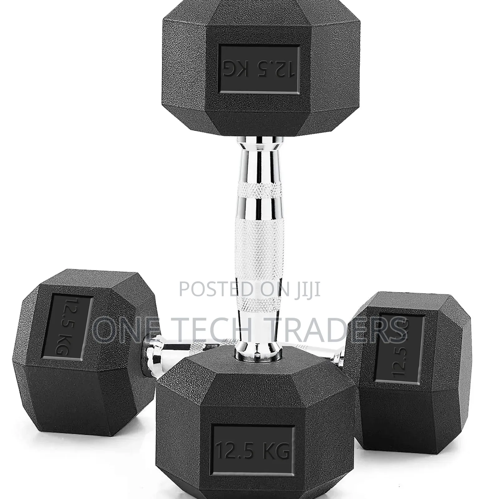 Hexagonal Dumbbells 12.5 KGS Pair