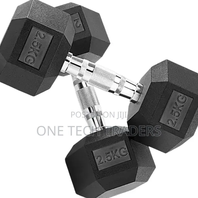 Hexagonal Dumbbells 2.5kgs  Pair