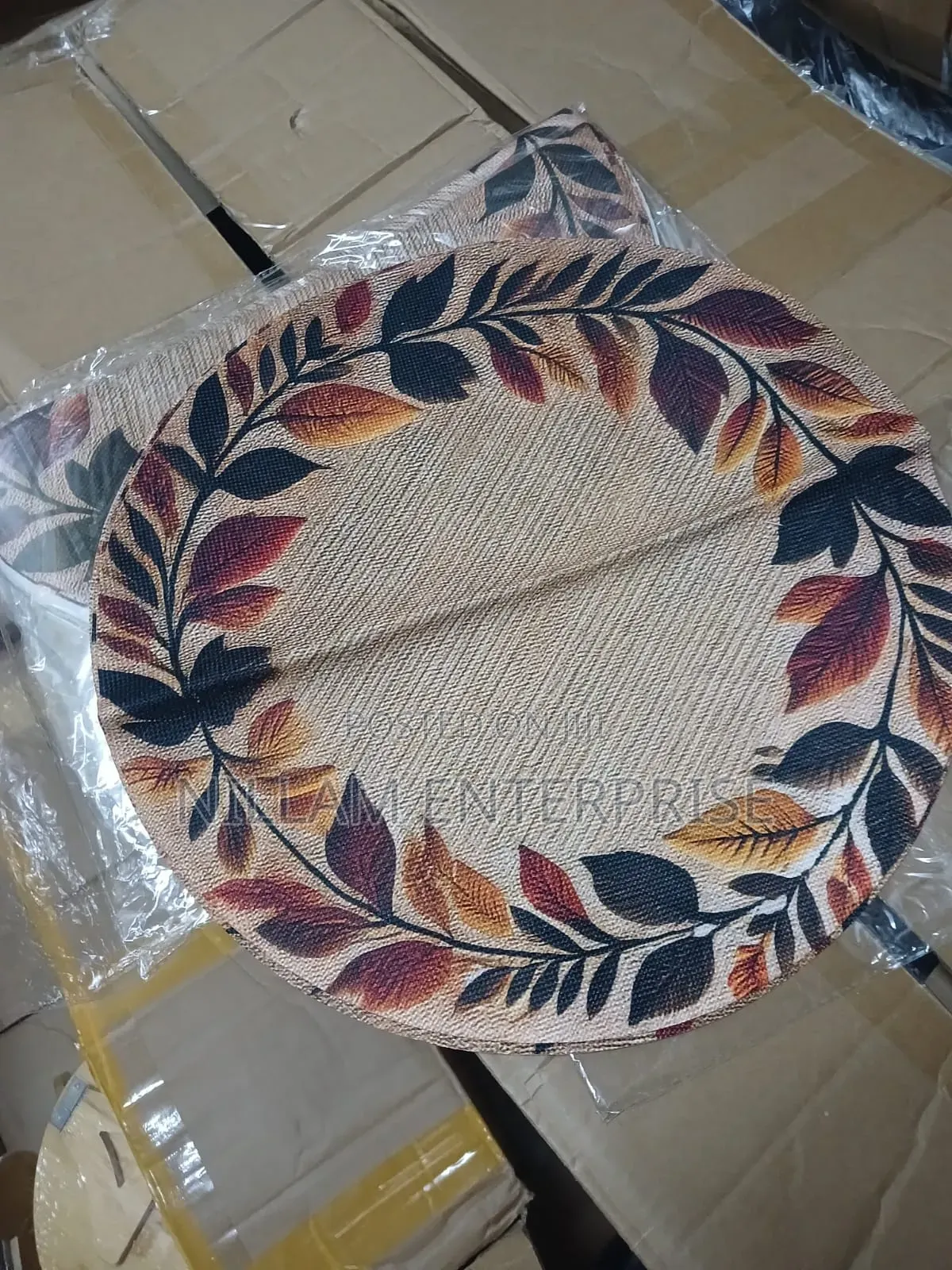 Non-Woven Round Placemat Kitchen Dinning Table Mat