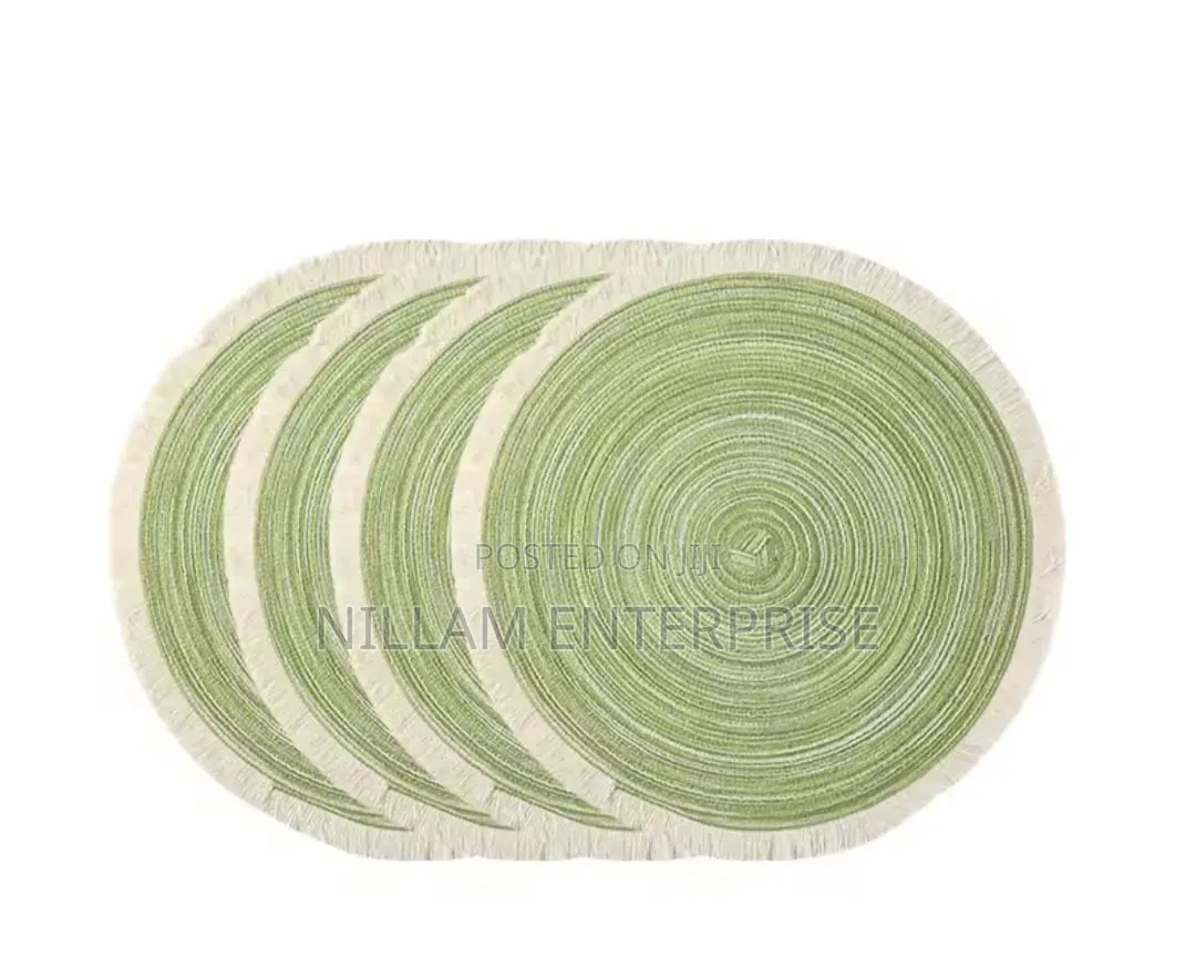 Woven Round Braided Environmentally Friendly Table Placemats