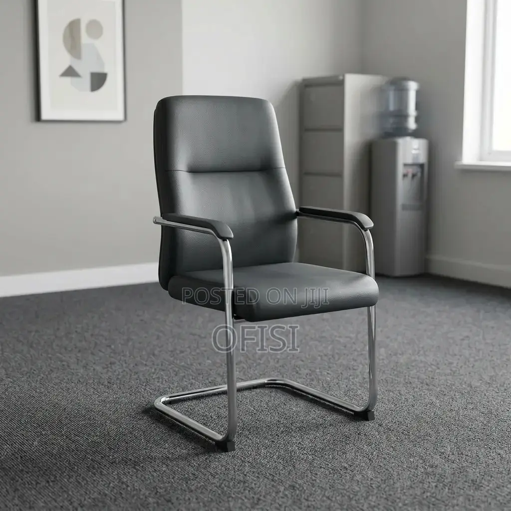Office Chair; Ergonomic Leather Guest Chair