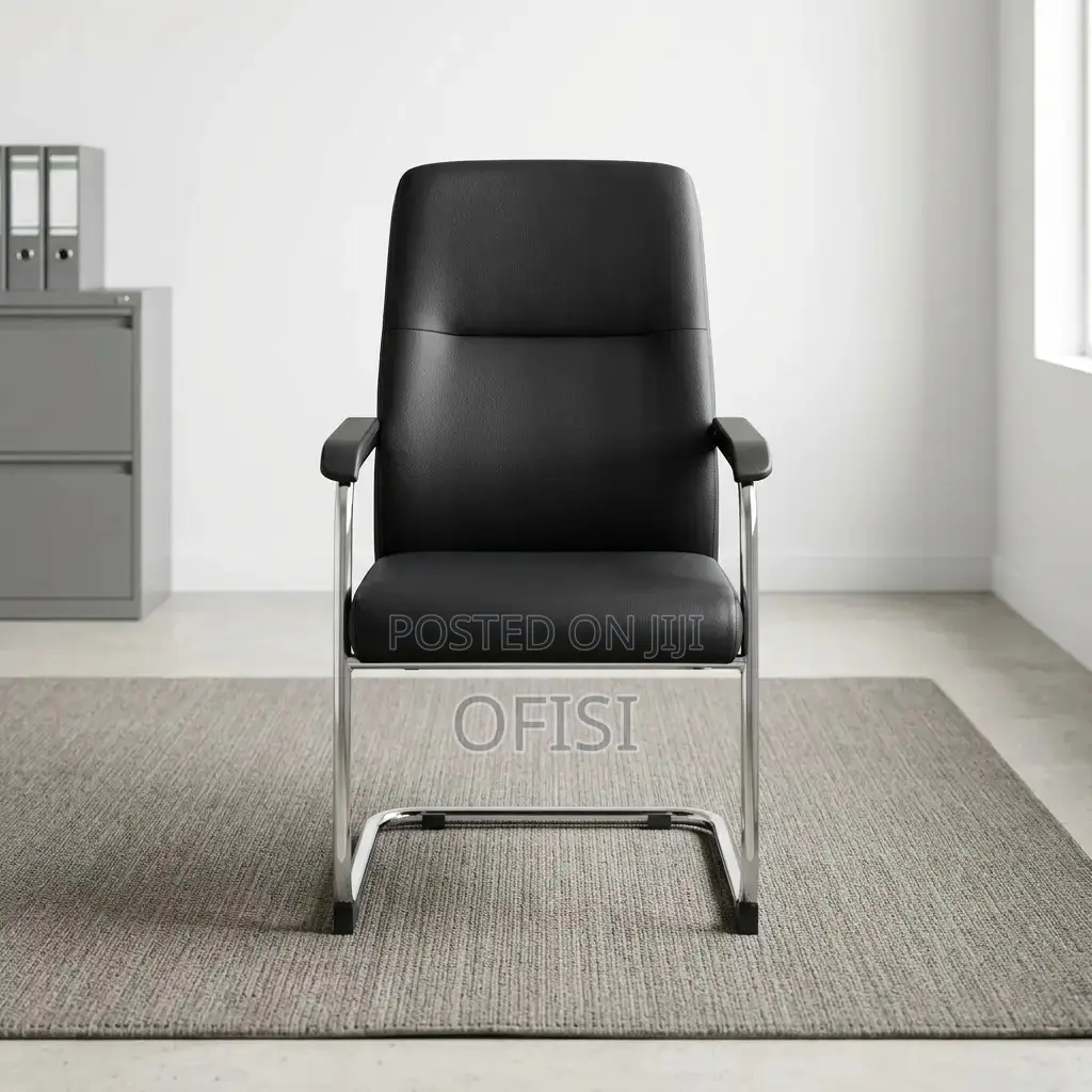 Office Chair; Ergonomic Leather Guest Chair