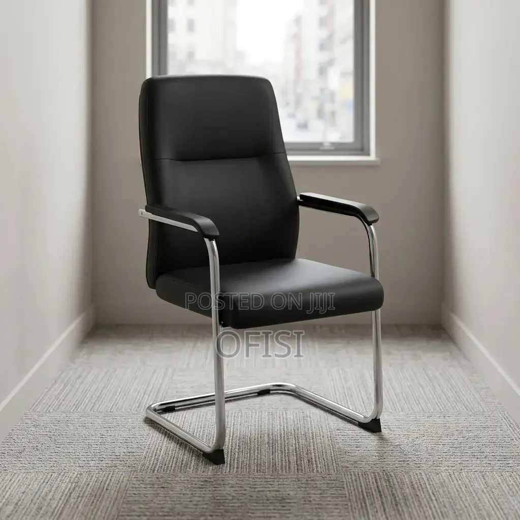 Office Chair; Ergonomic Leather Guest Chair