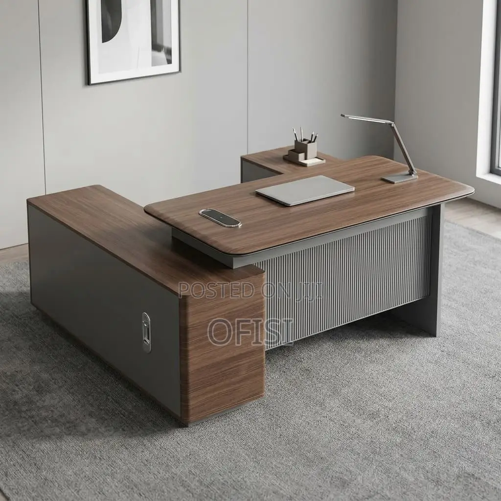 Office Desk; 1600mm Executive L-Shape Desk