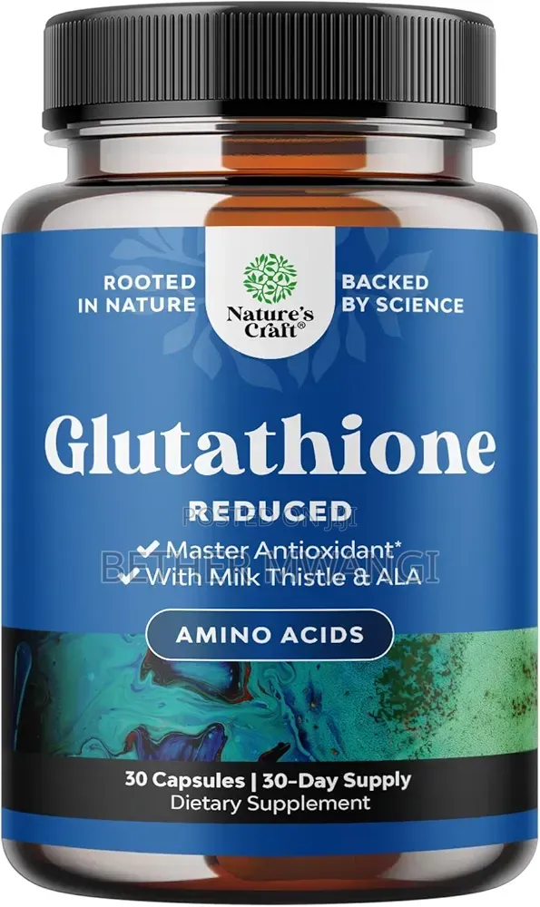 Nature's Craft Reduced Glutathione Supplement With Milk Thistle