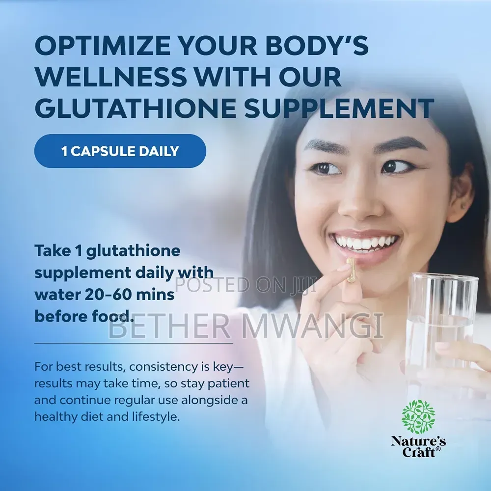 Nature's Craft Reduced Glutathione Supplement With Milk Thistle
