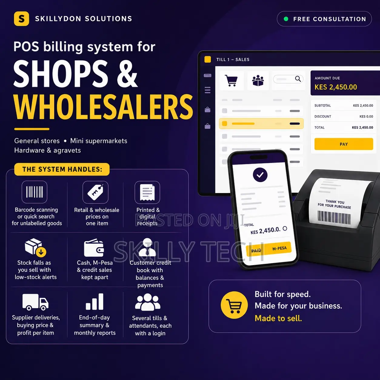 POS Billing System for Shops, Wholesalers and Mini Supermarkets