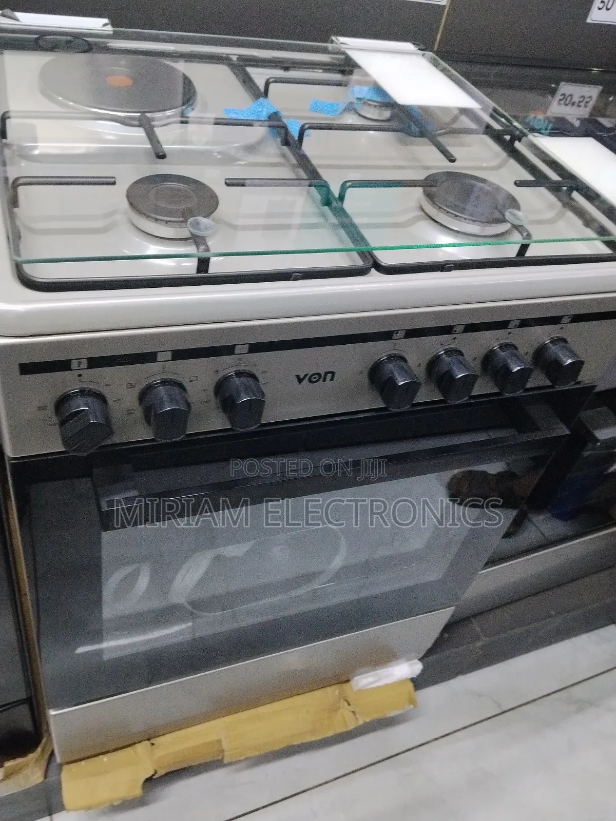 Von 60 by 60 3 Gas and 1 Electric Cooker