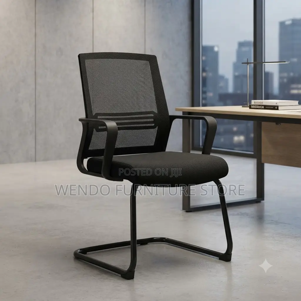 Office Chairs; Mid Back Office Reception Fabric Chairs