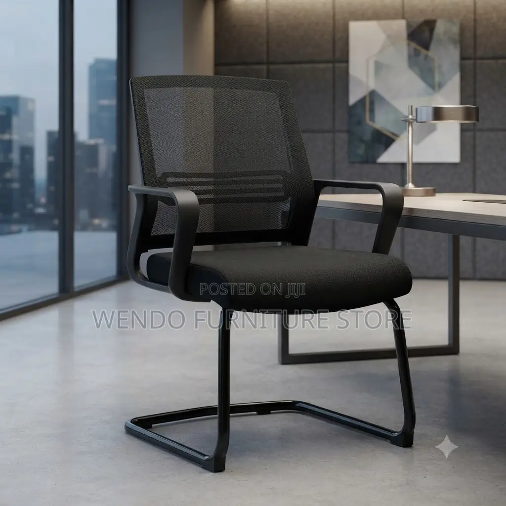 Office Chairs; Mid Back Office Reception Fabric Chairs