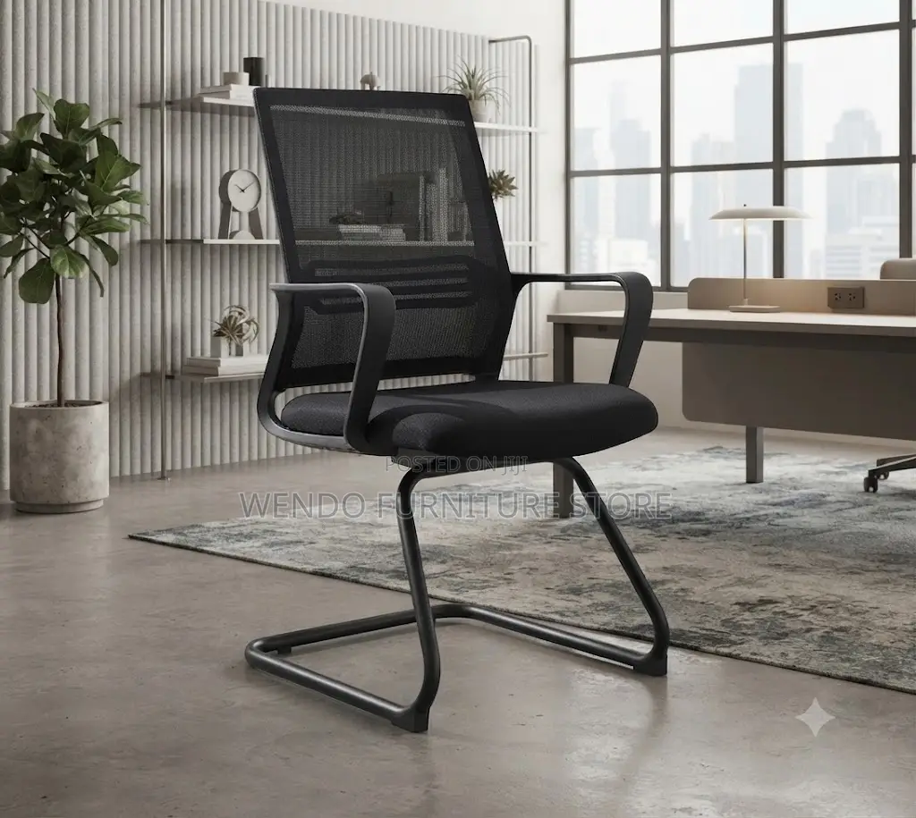 Office Chairs; Mid Back Office Reception Fabric Chairs