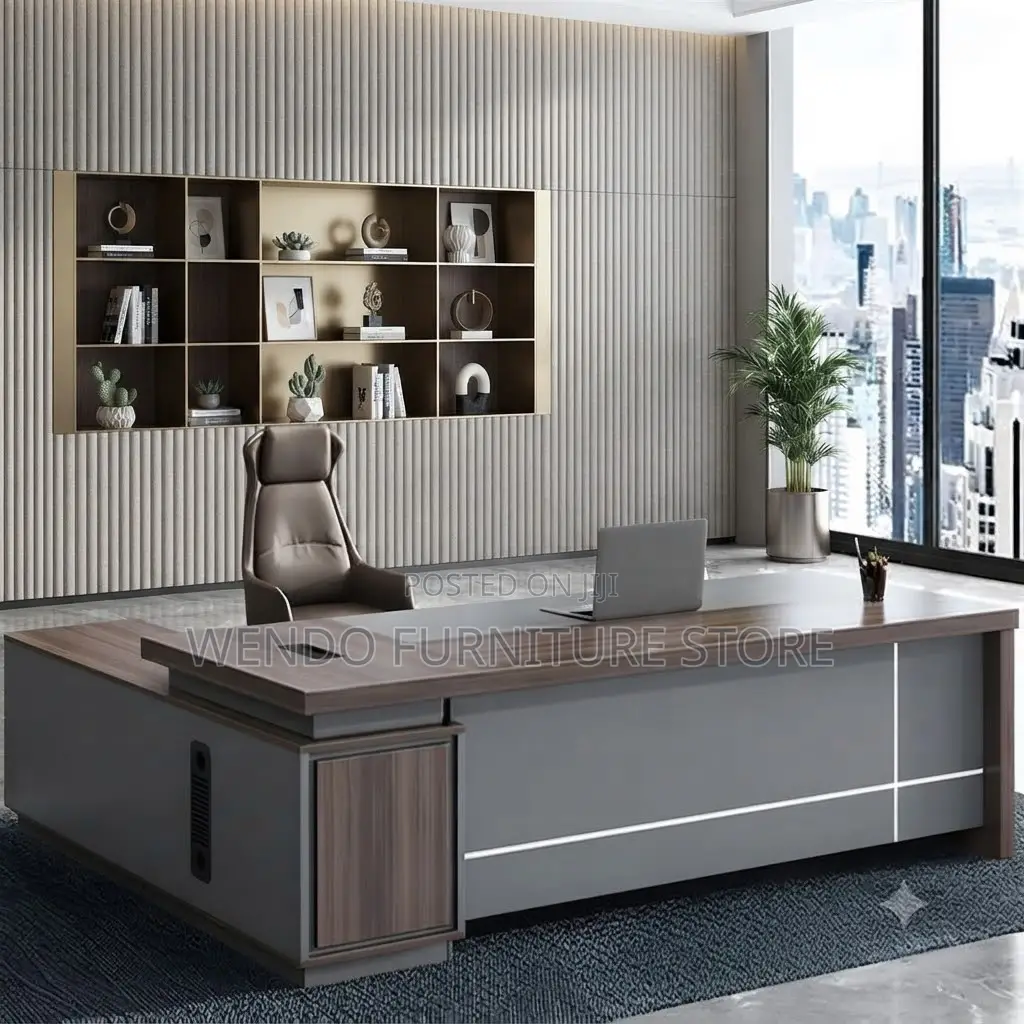 Office Desk; 180cm Executive L Figure Office Desk