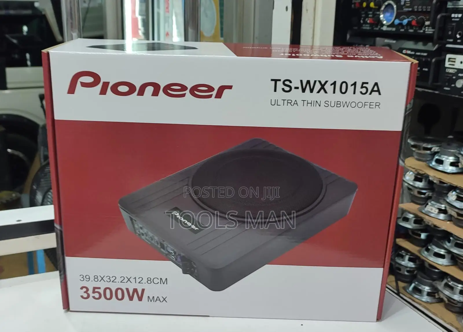 Pioneer 3500W Pure Bass Car Audio Under-Seat Sub-woofer.TS-WX1015A