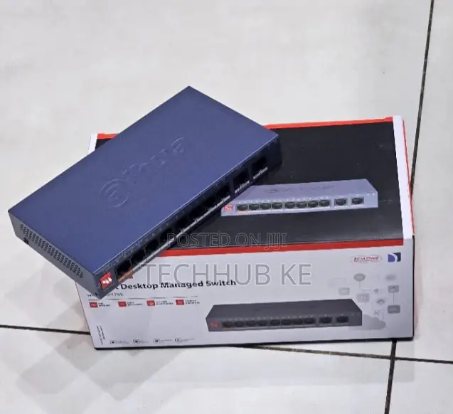 Dahua Managed PoE Switch 8 PoE Ports With 2 Uplink Ports