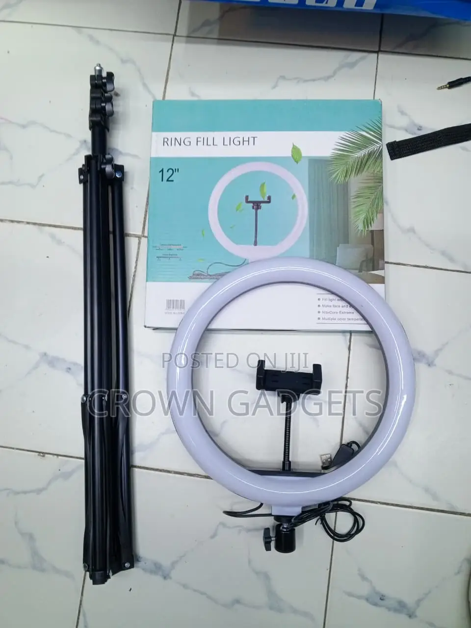 12" LED Ring Light Kit for TikTok YouTube Live Streaming