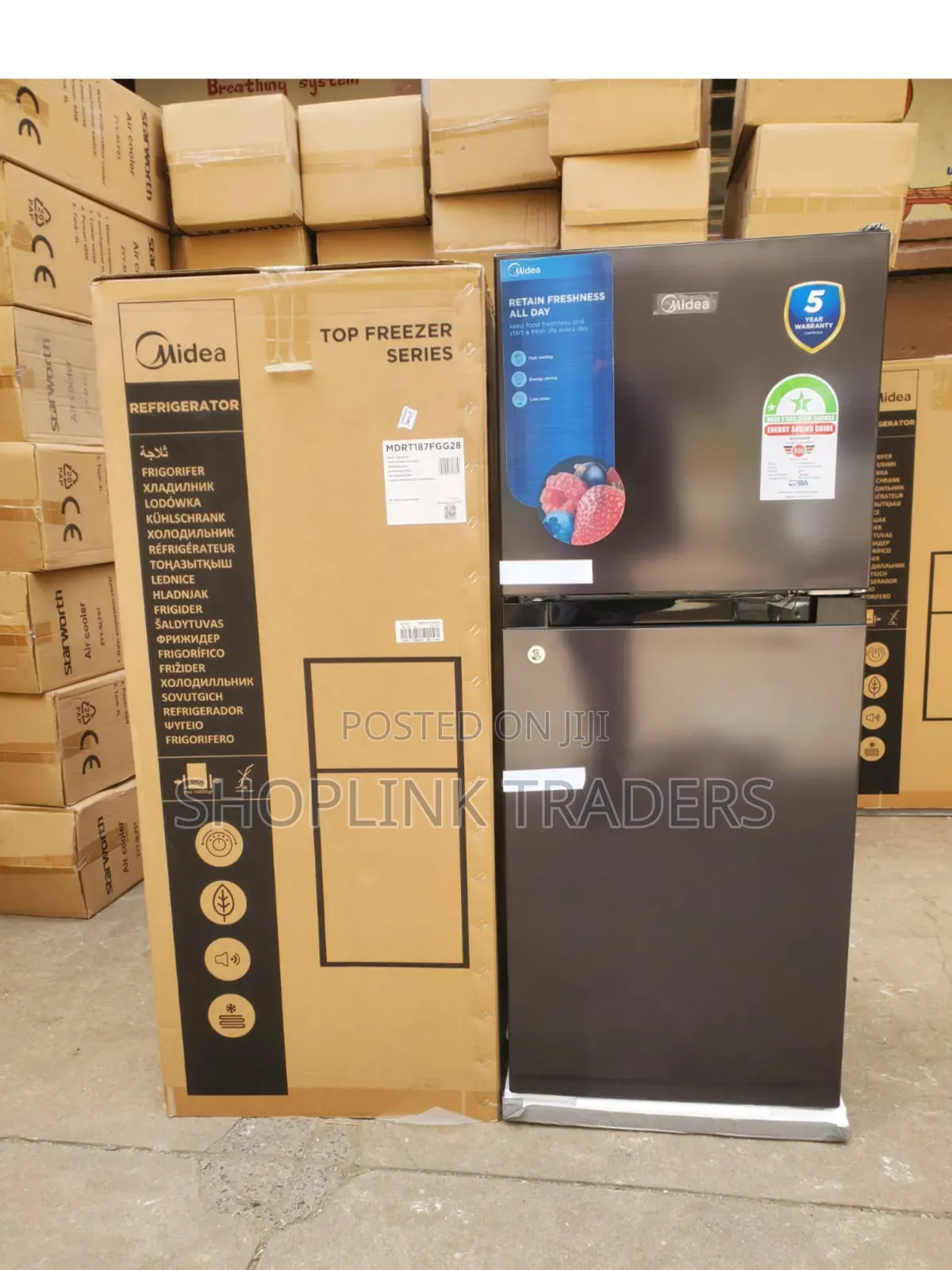 Midea 187 Litres Double Door Refrigerator Fridge