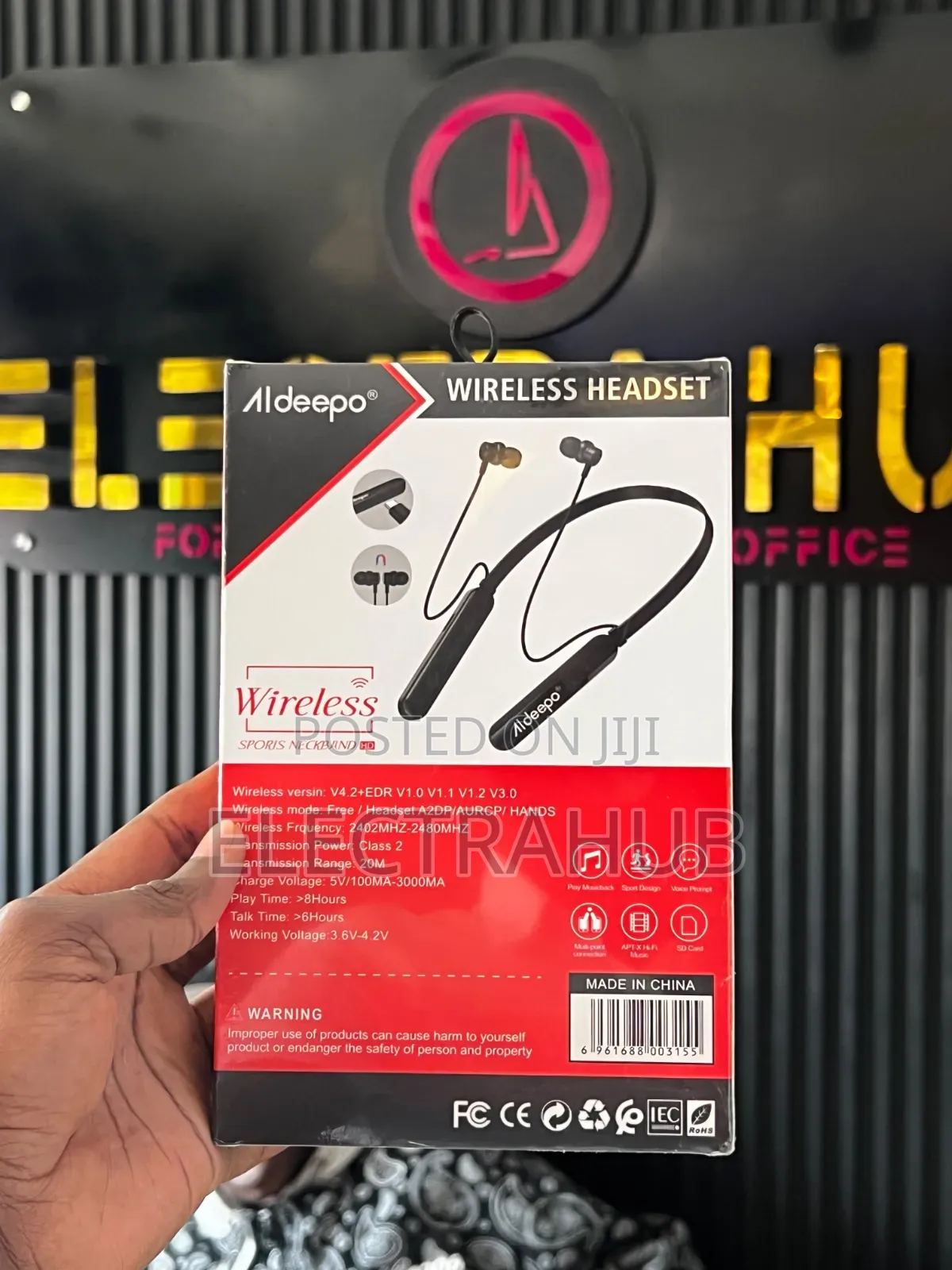 Aldeepo Neckband Earphones Brand New Sealed