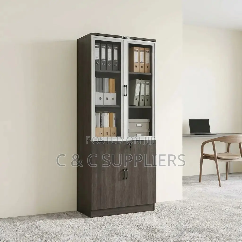 Lockable Wooden File Cabinet.