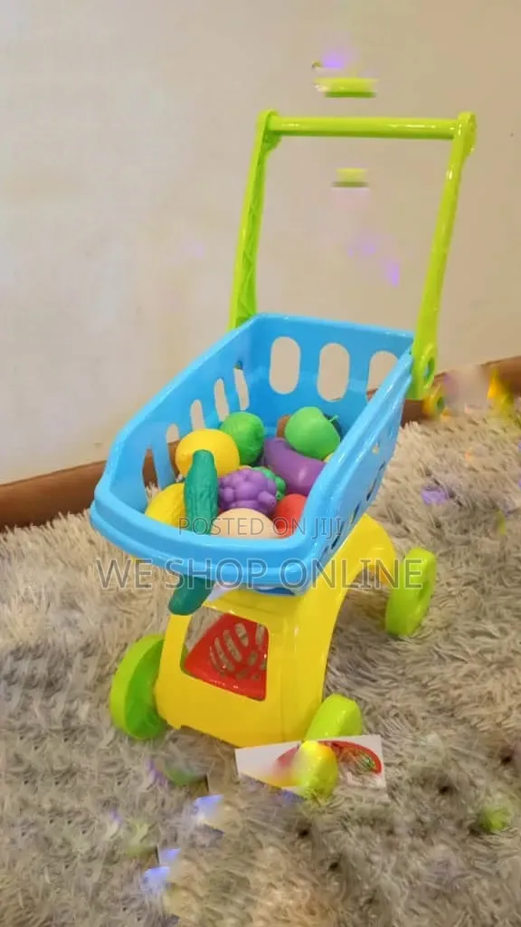 2pc, Set Kids Kitchen Play House Shopping Trolley Supermarket Carts