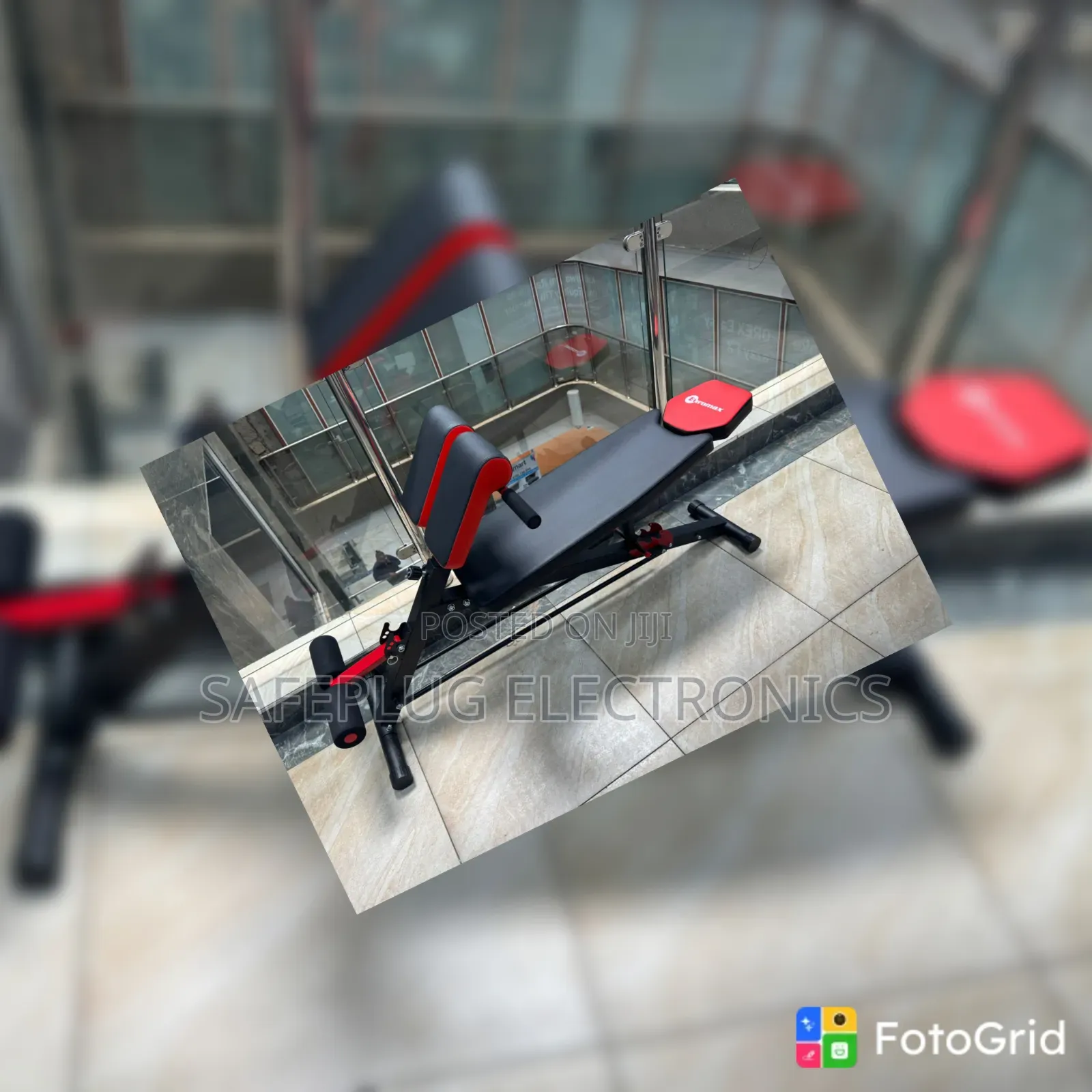 Foldable Adjustable Sit-Up Exercise Bench for Home Gym Fitness