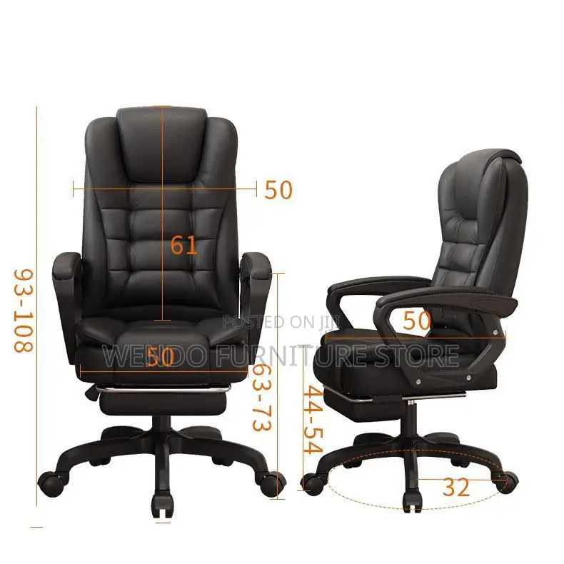 Office Chairs; Butterfly Backrest Office Leather Seat