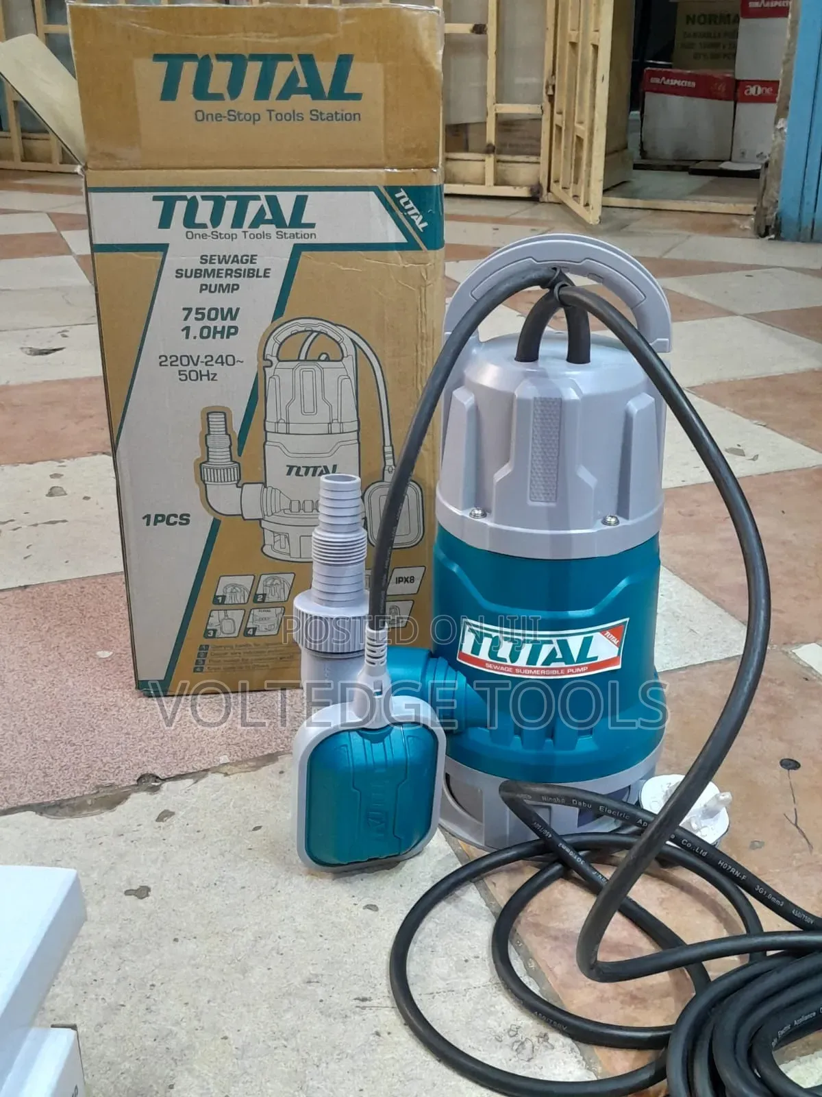 Total 750w 1HP Sewage Submersible Pump