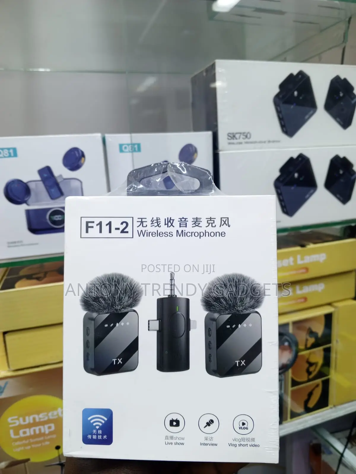 F11-2 Wireless Recording Microphone With Type-C Lightning