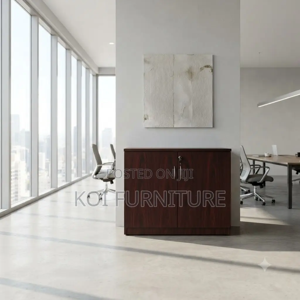 Office Cabinet; Wooden Executive Credenza Files Cabinet
