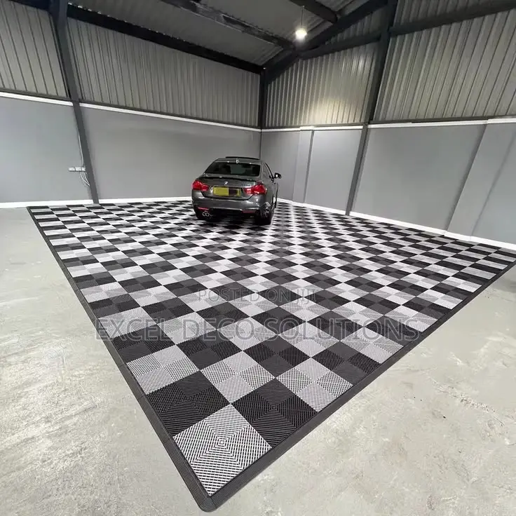 Heavy-Duty Workshop Floor Tiles 40x40cm | 18mm Interlocking PVC