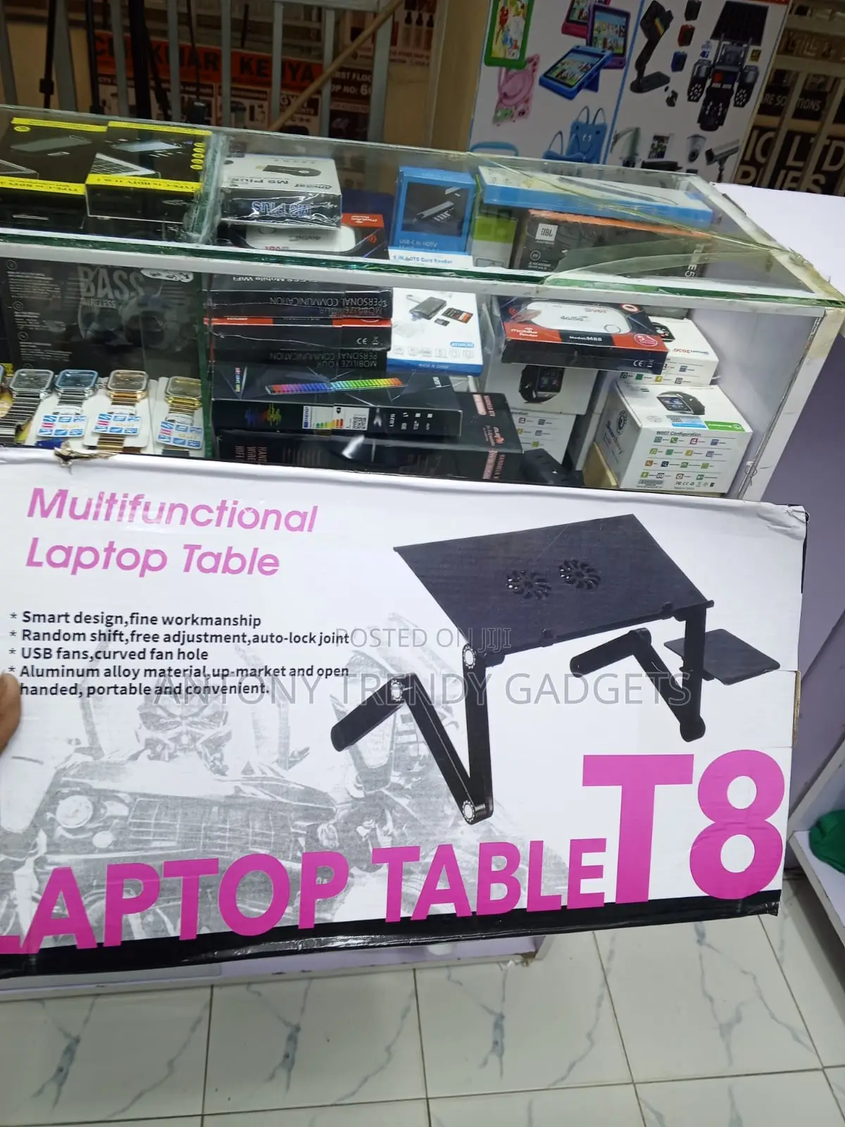 Adjustable T8 Laptop Desk With Aluminum Alloy Frame