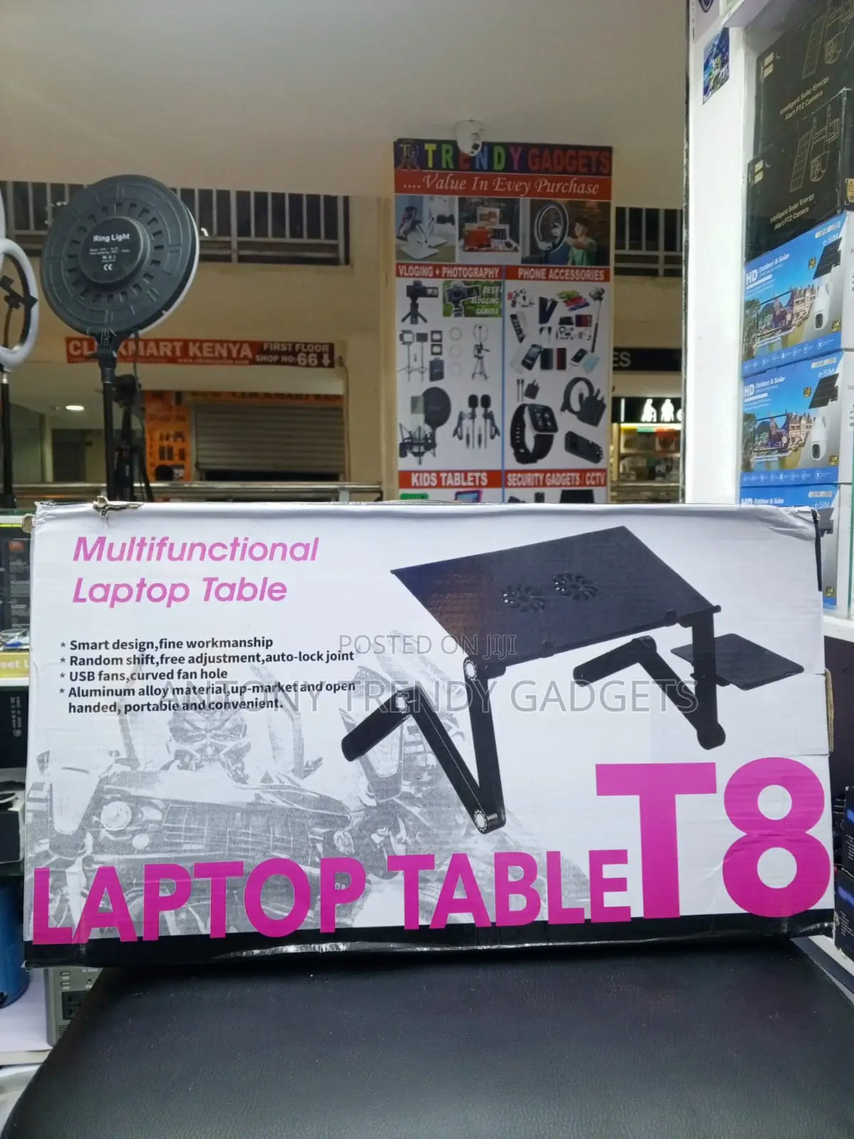 T8 Ergonomic Laptop Table With 360° Rotating Legs