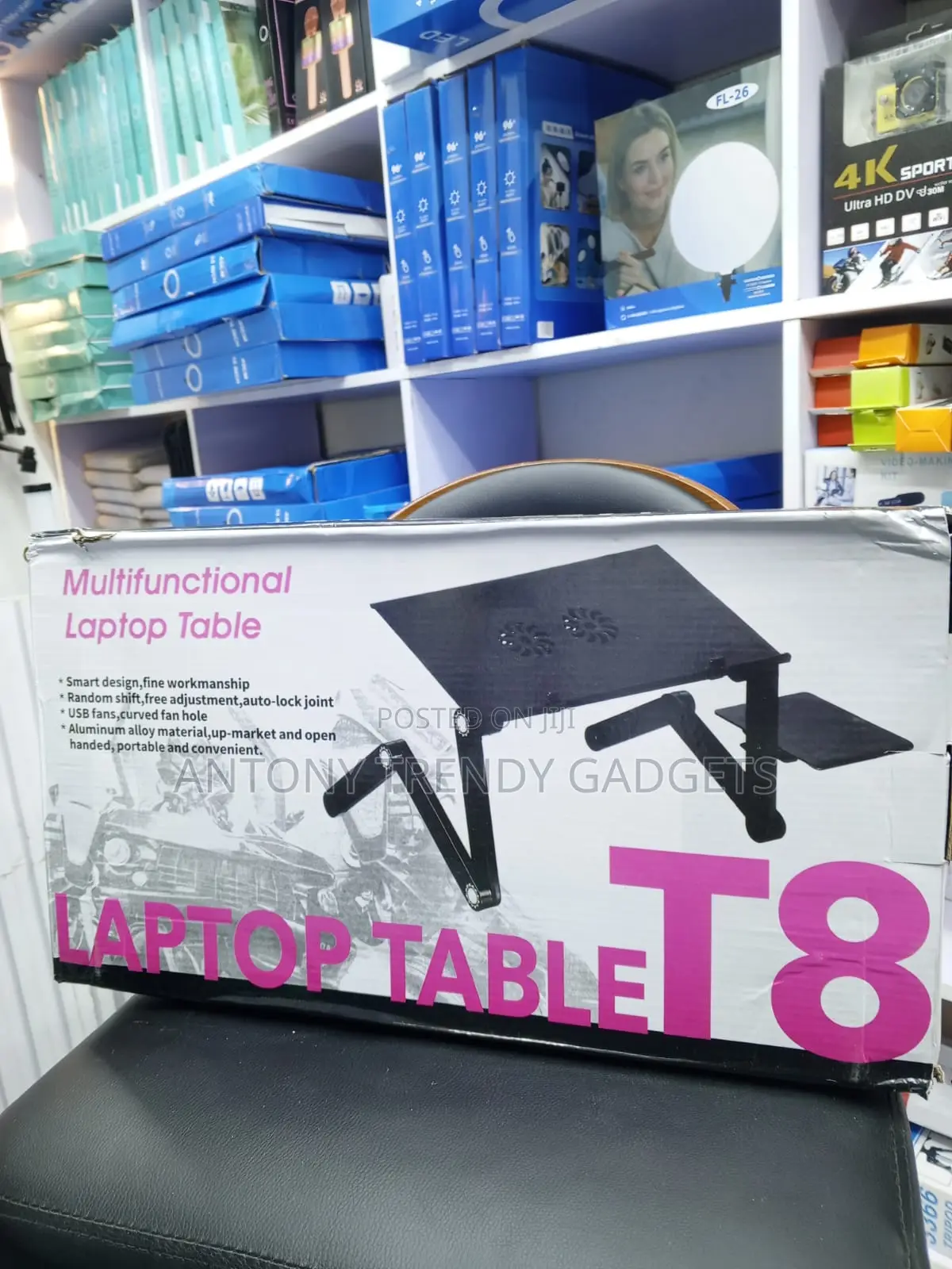 T8 Multifunction Laptop Workstation With Built-in USB Fans