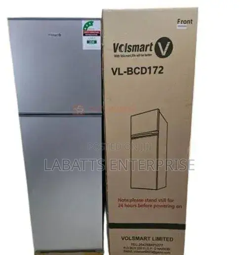 Silver Volsmart Double Door Refrigerators Vl-BCD-V172