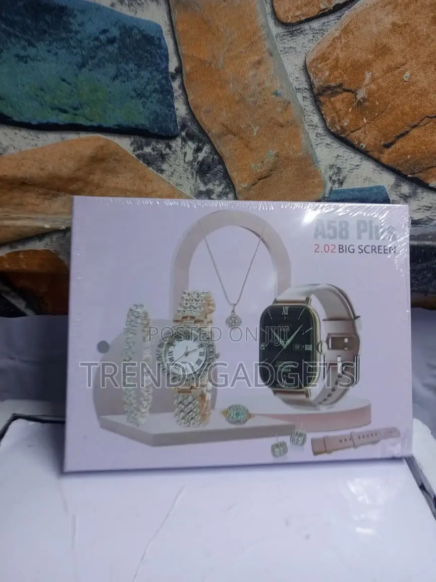 Luxury A58 Plus Smart Watch Fashion Jewelry Set