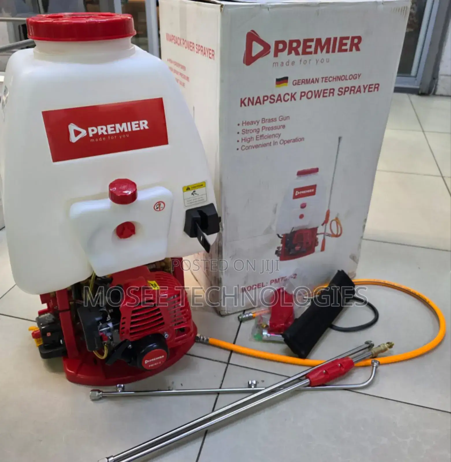 Premier Petrol Knapsack Power Sprayer for Crops, Gardens & Farms