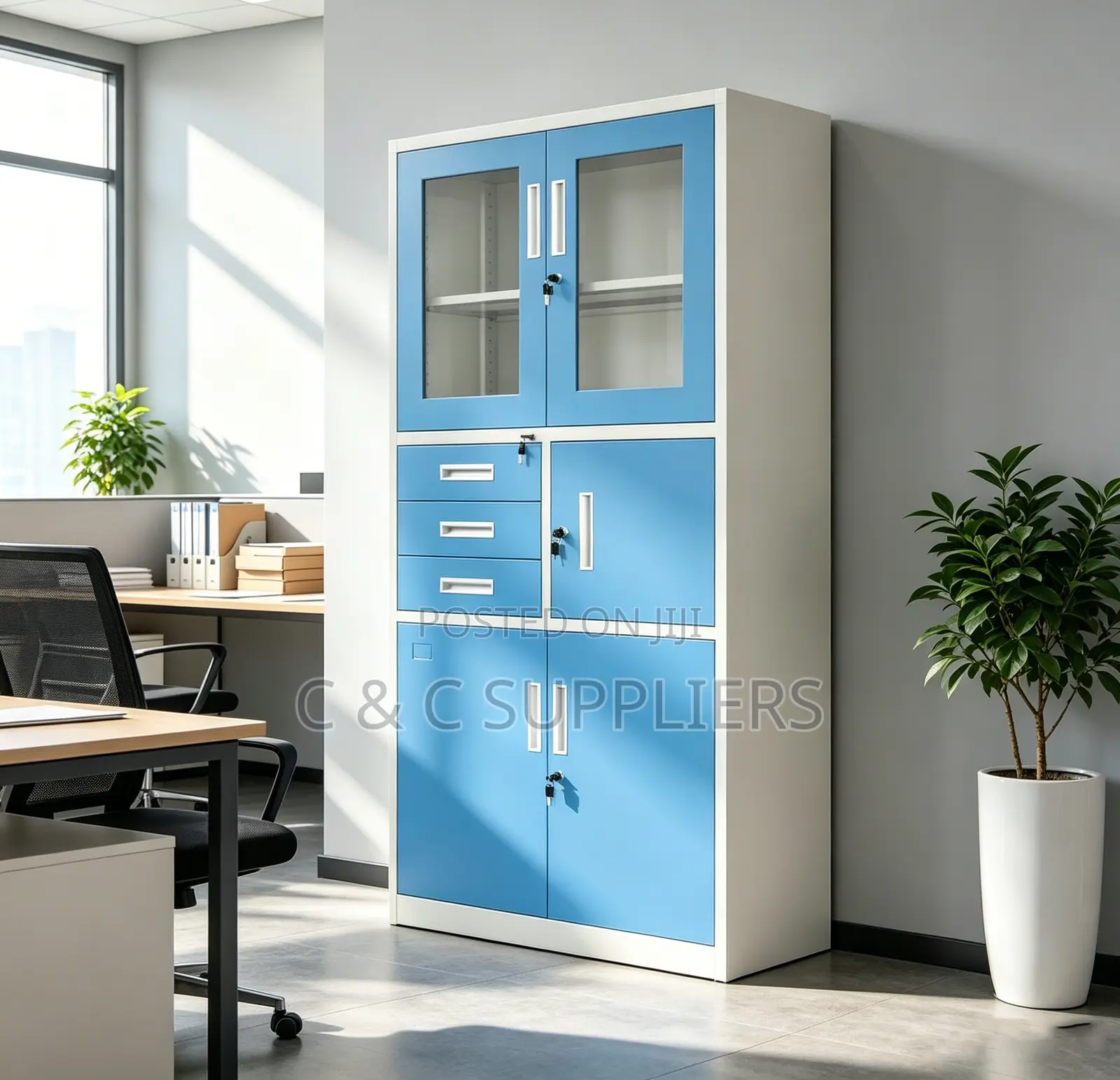 Glass Door File Cabinet With Safe
