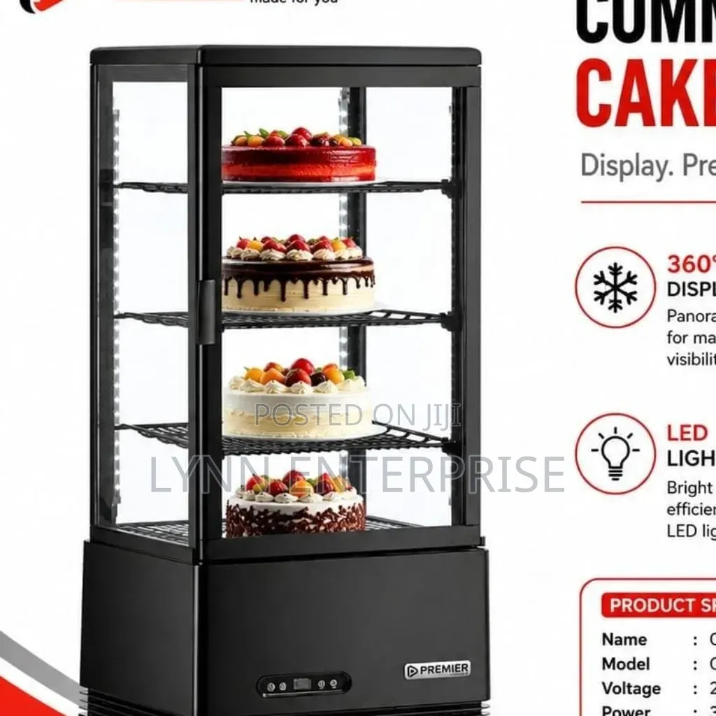 Premier Commercial Cake Display/Showcase With Lightings