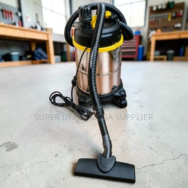 Long Cable Wet and Dry Vacuum Cleaner With Stainless Steel Tank