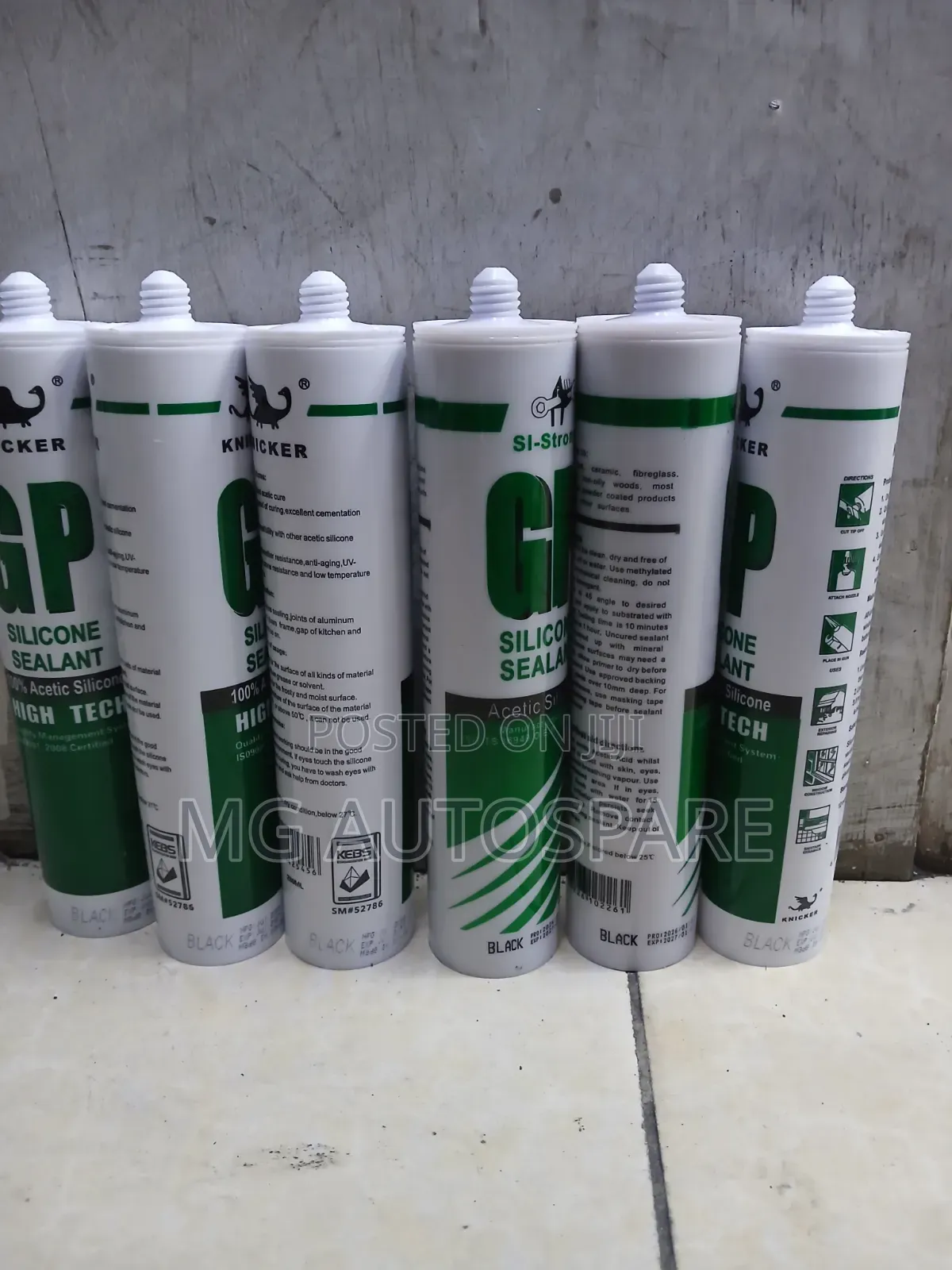 Black Silicone Gasket Maker Tube