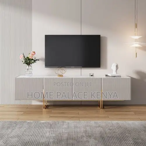 TV Stand; Wooden Entertainment Console Table for Living Room