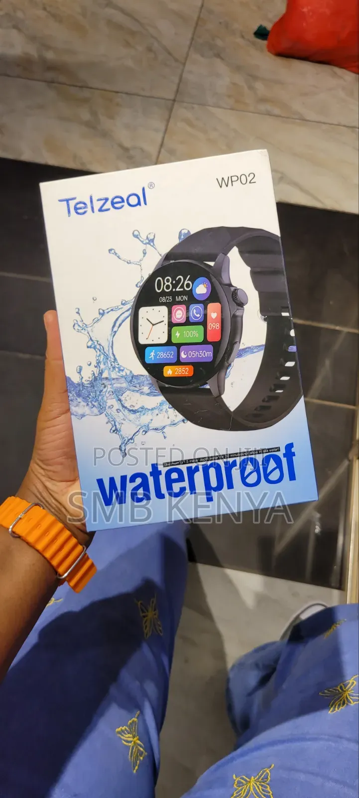 Telzeal WP02 Waterproof Bluetooth Smart Watch Fitness Tracker